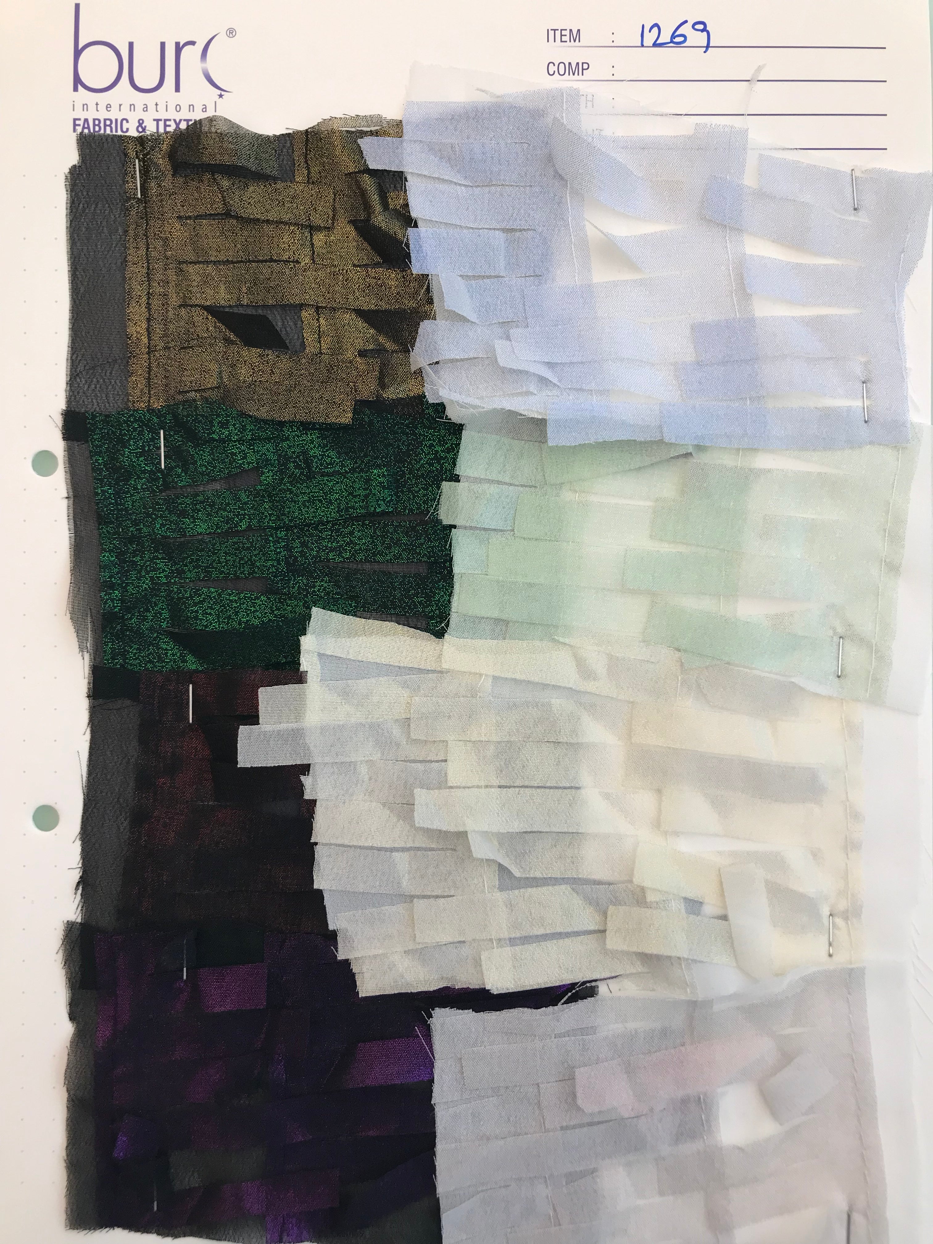 3D Saçaklı Tasarım Hologram Trim Şifon Nakış Kumaş