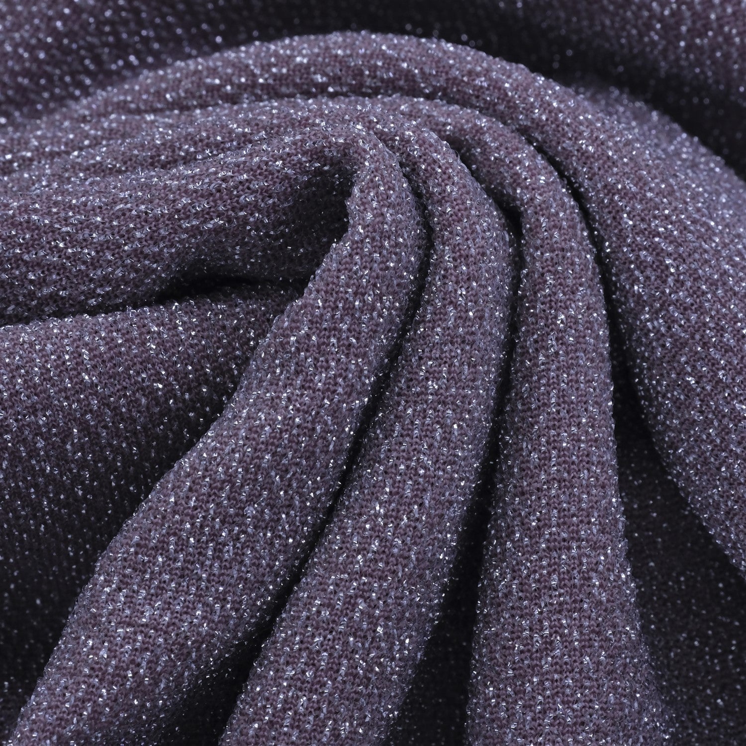 Işıltılı Parlak Simli Esnek Örgü Kumaş