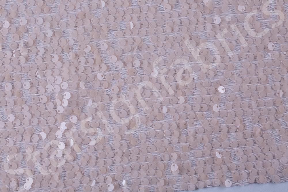 Seyrek Pul İşlemeli Tül Kumaş | Burç Kumaş