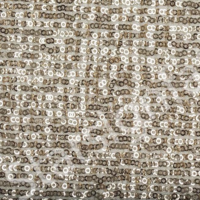 Edinburgh Stili Tamamı Pileli Payet İşlemeli Kumaş
