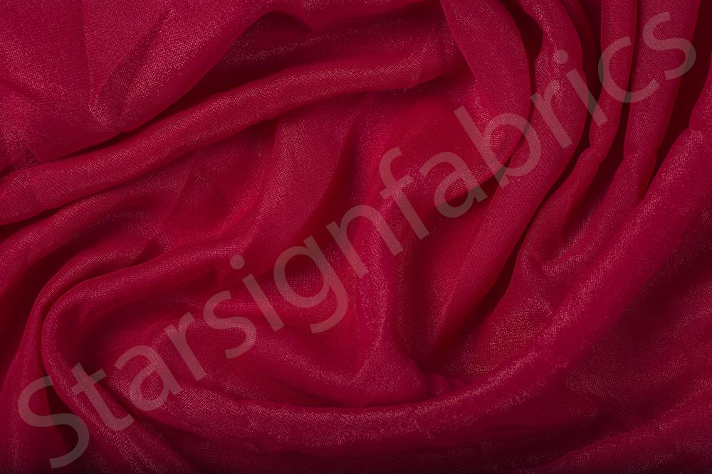 Simli Düz Dokuma Şifon Kumaş