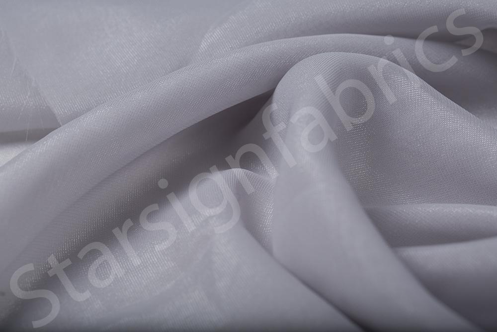 Simli Düz Dokuma Şifon Kumaş