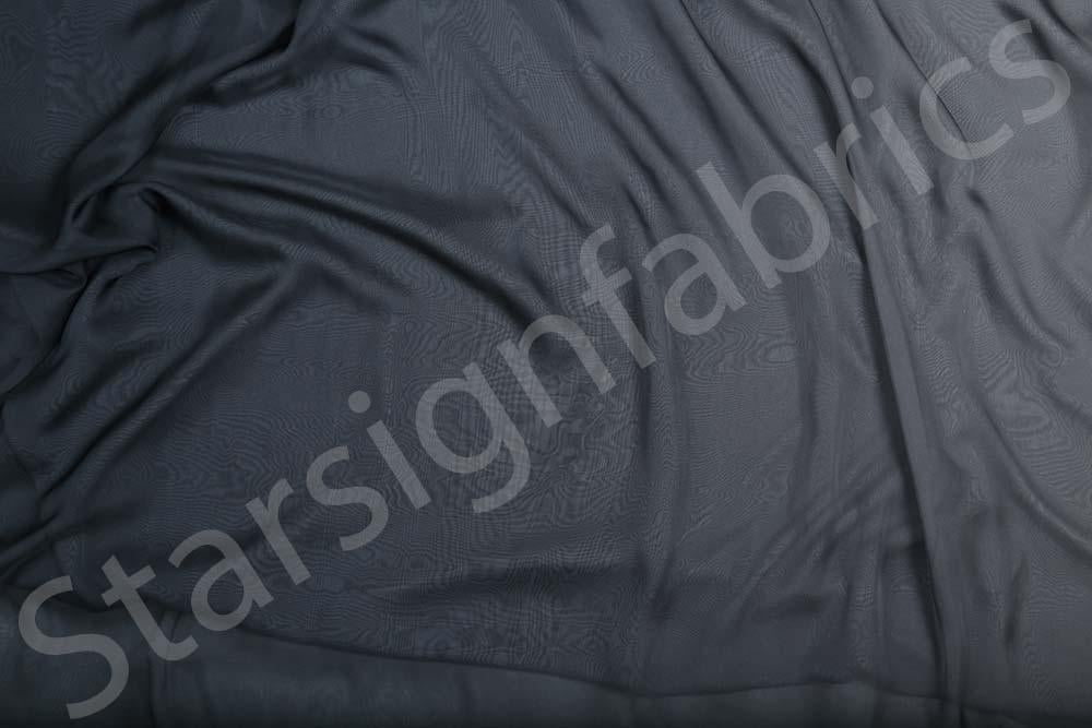 Antrasit İpeksi Ombre Şifon Kumaş | Burç Kumaş