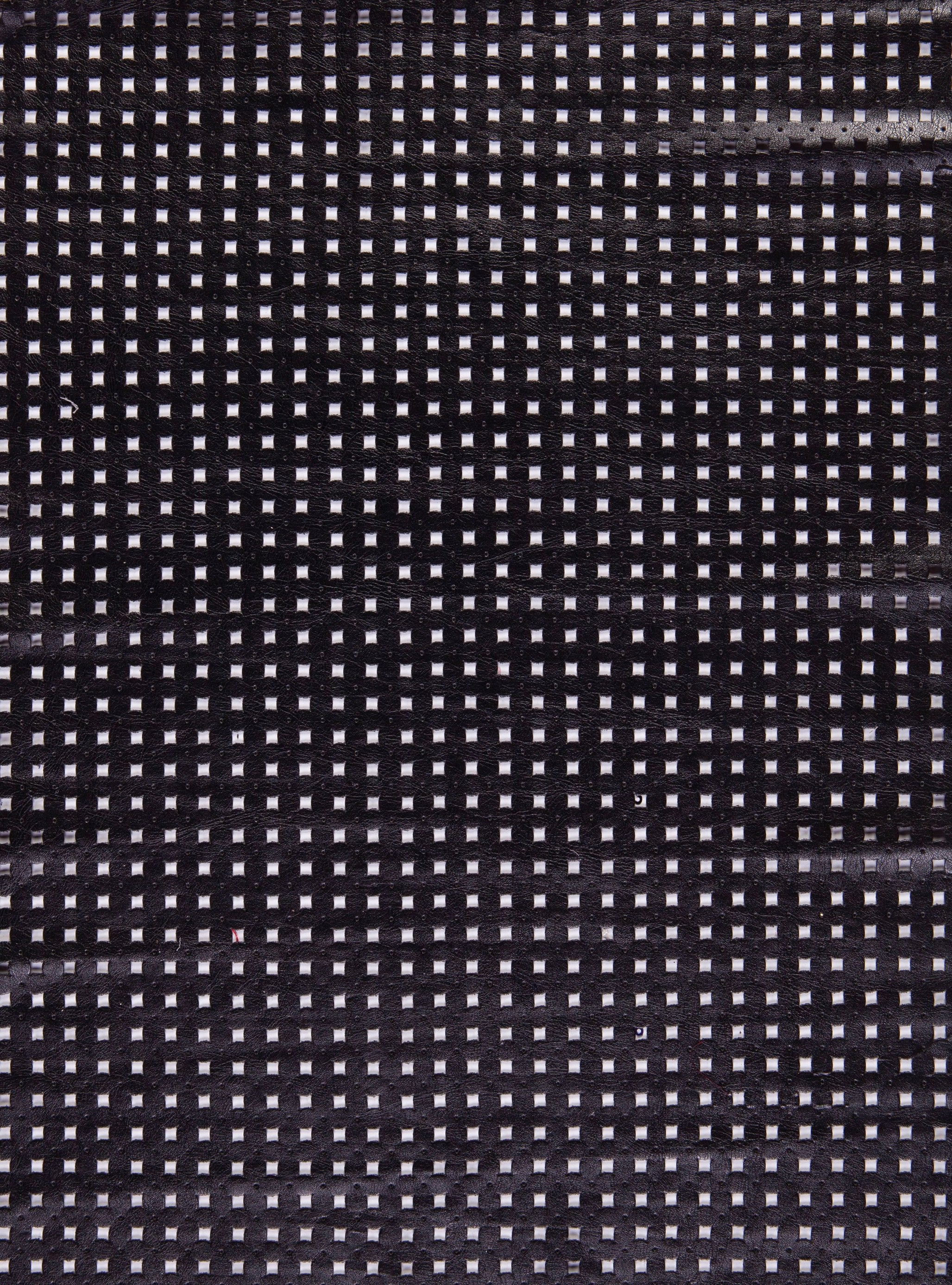 Suni Deri Lazer Kesim Kareli Kumaş | Burç Kumaş