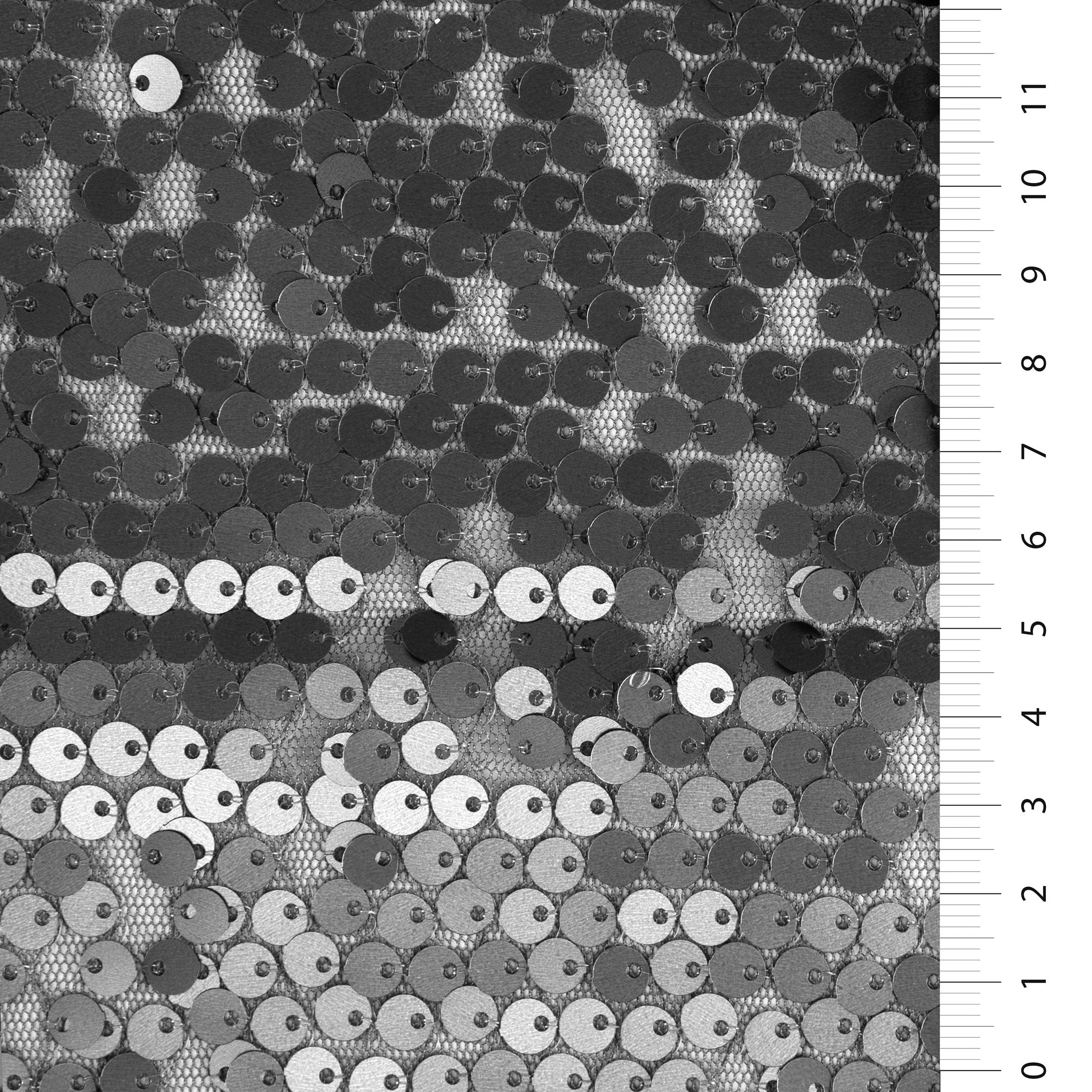 Antrasit Seyrek Pul İşlemeli Tül Kumaş | Burç Kumaş