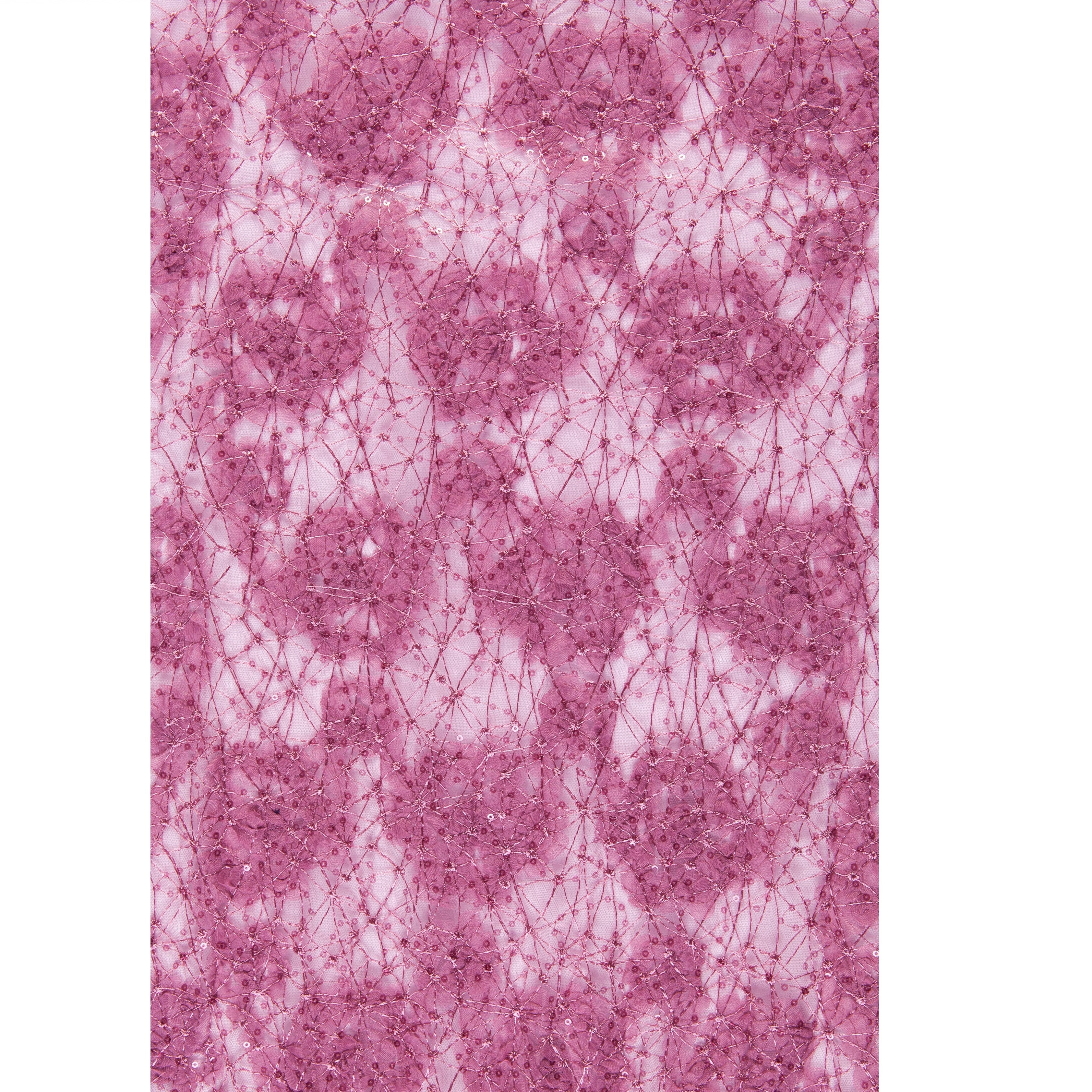 Örümcek Ağı Tasarımı Payet İşlemeli Kumaş