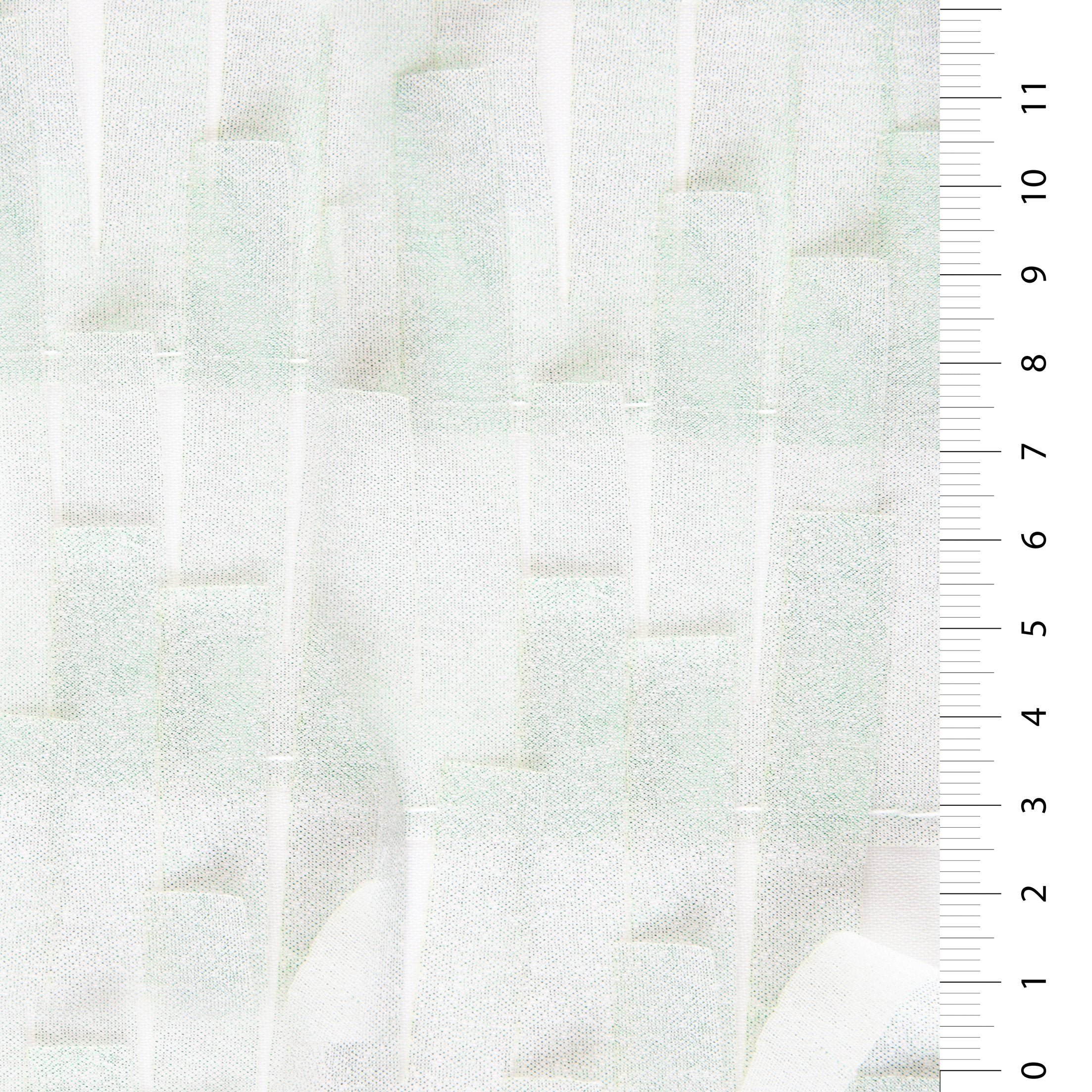 Yeşil 3D Saçaklı Hologram Tasarım Trim Şifon Nakış Kumaş | Burç Kumaş