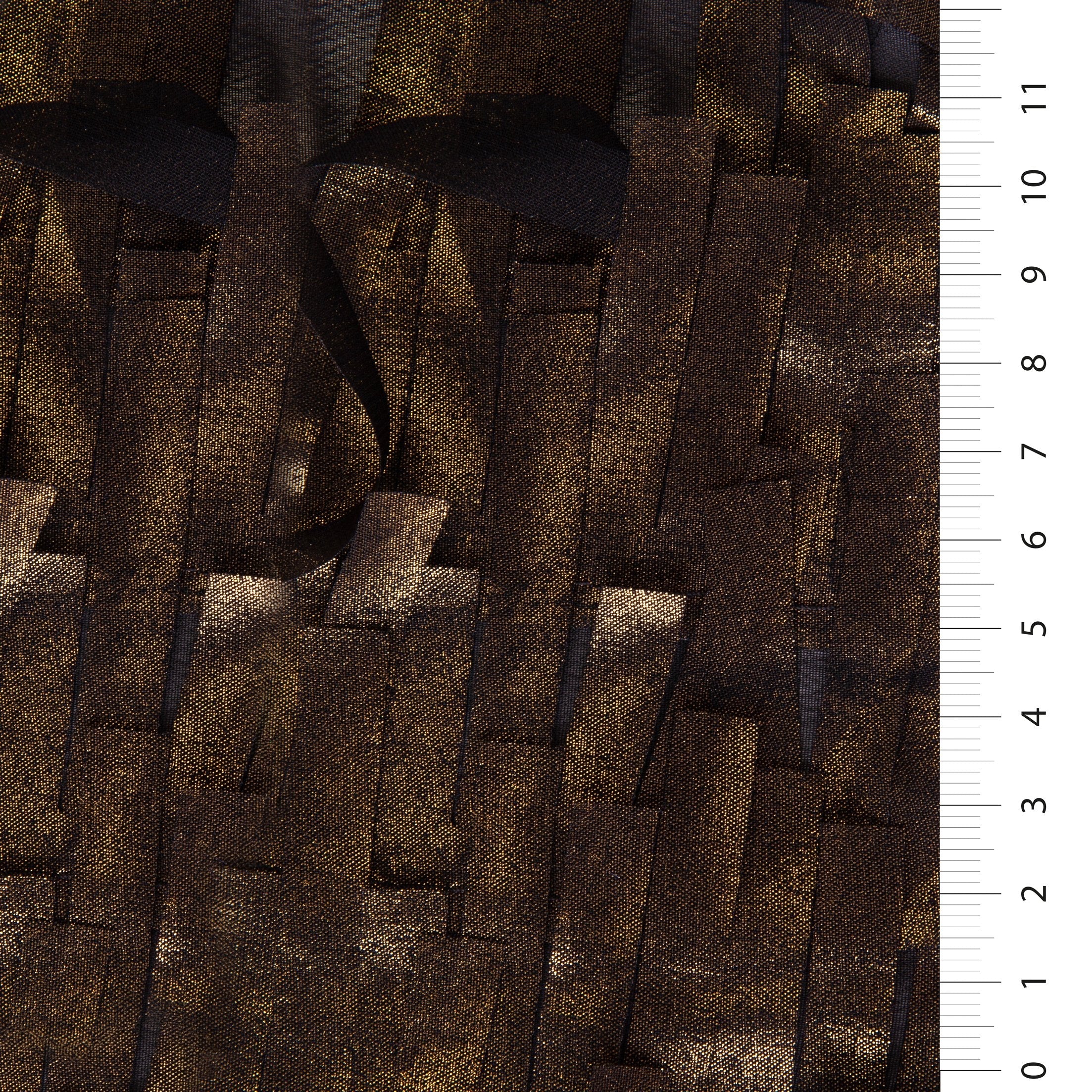 3D Saçaklı Tasarım Siyah Taban Hologram Trim Şifon Nakış Yeşil Kumaş