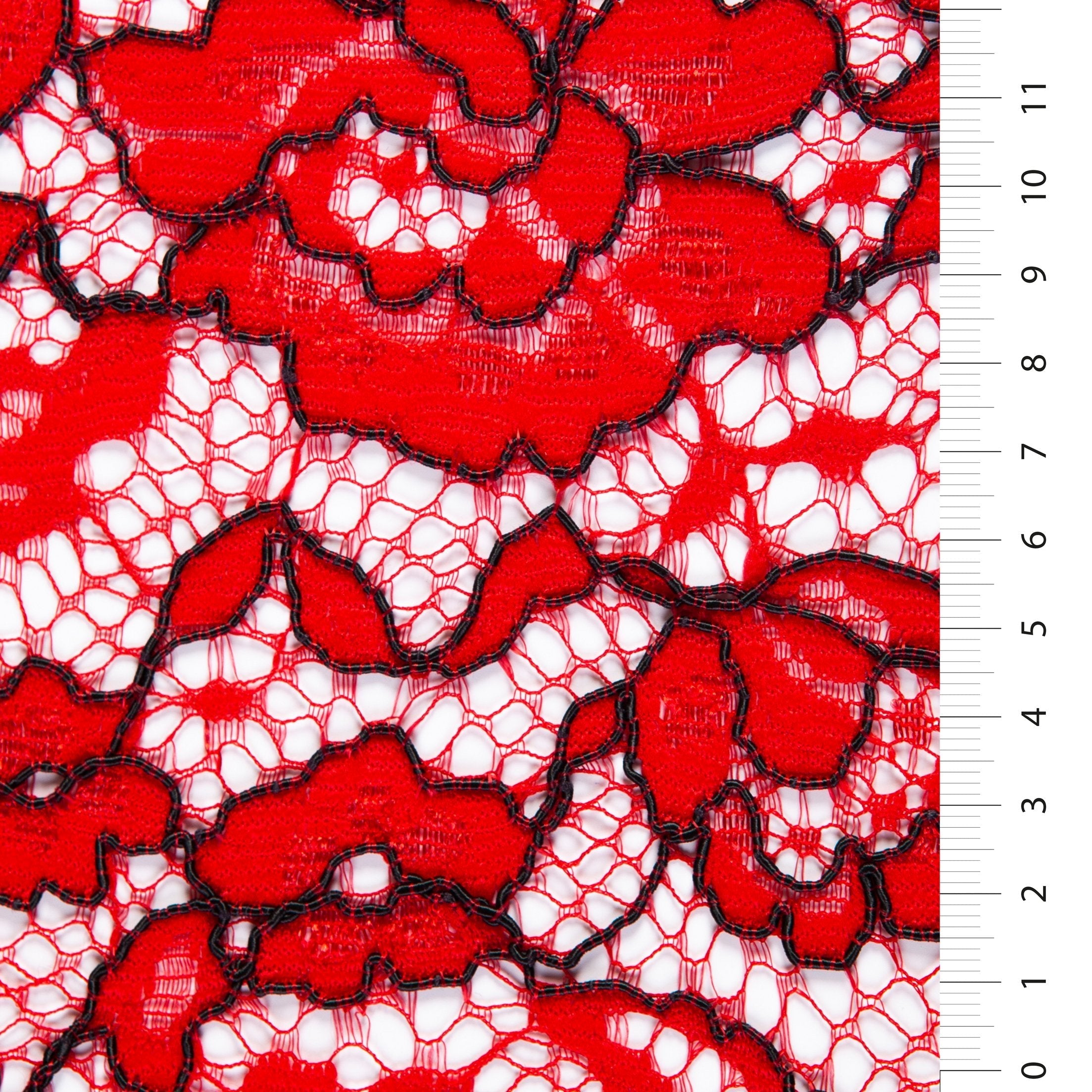 Avignon Stili Kordlu Dantel İplik Nakışlı Kumaş