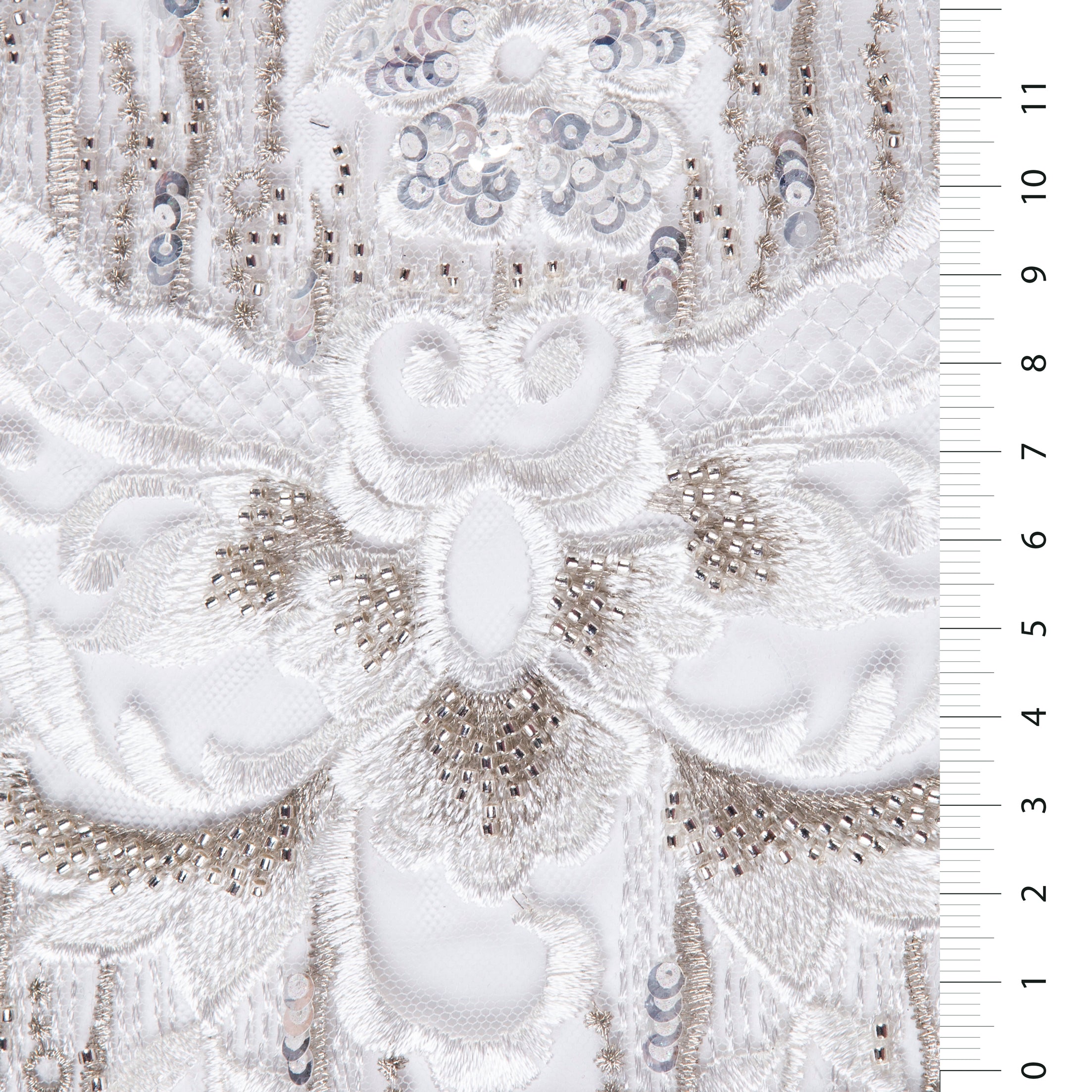 El Yapımı Boncuklu Payet İşlemeli Kumaş