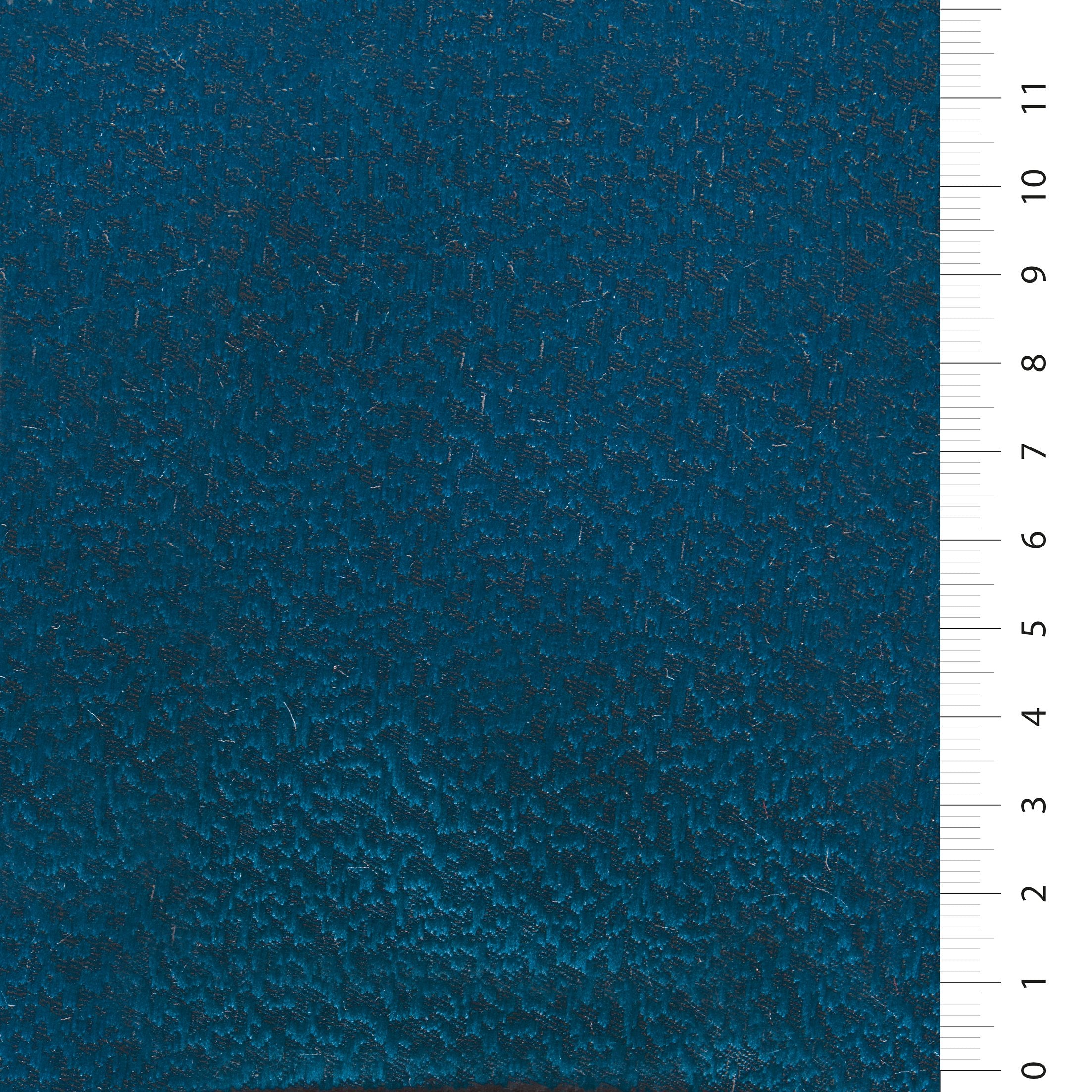 Petrol Çift Taraflı Jakarlı Dokuma Kumaş | Burç Kumaş