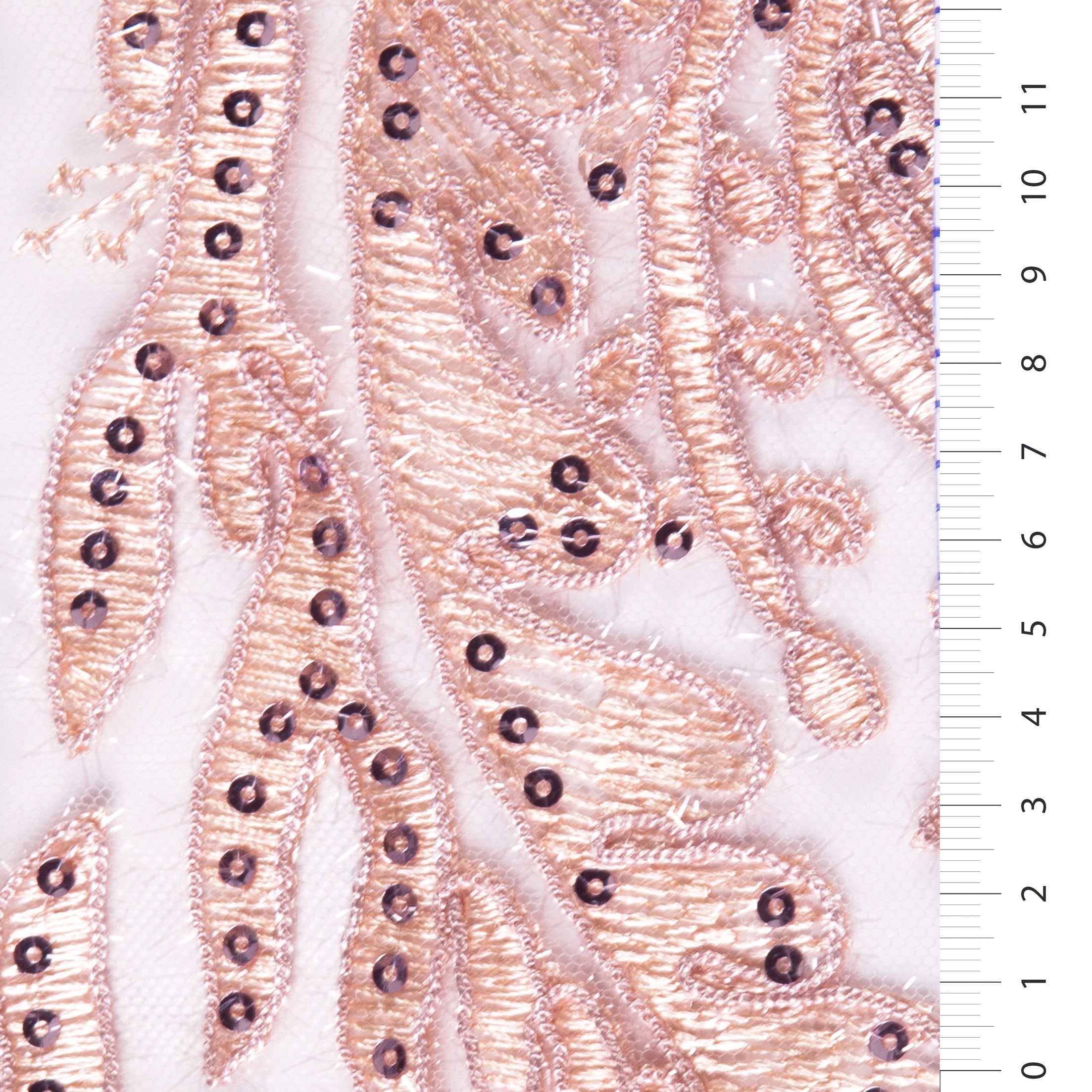 Osmanlı Tasarım Fistolu Simli İpli Nakış Kumaş