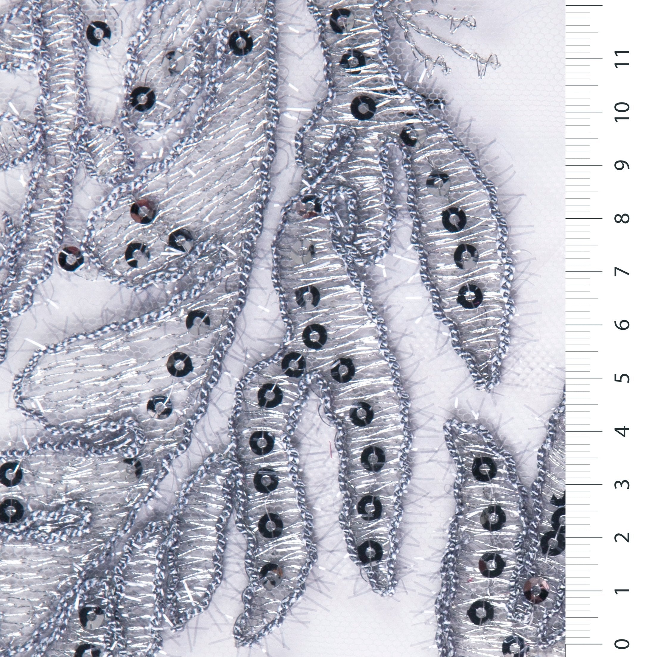 Osmanlı Tasarım Fistolu Simli İpli Nakış Kumaş
