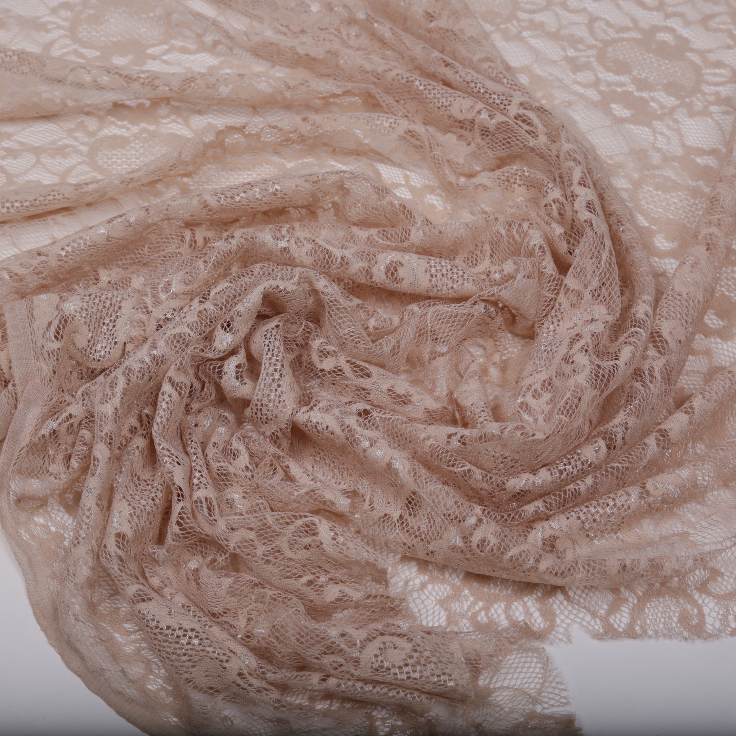 Somon Marsilya Tarzı Yumuşak Dantel Kumaş | Burç Kumaş