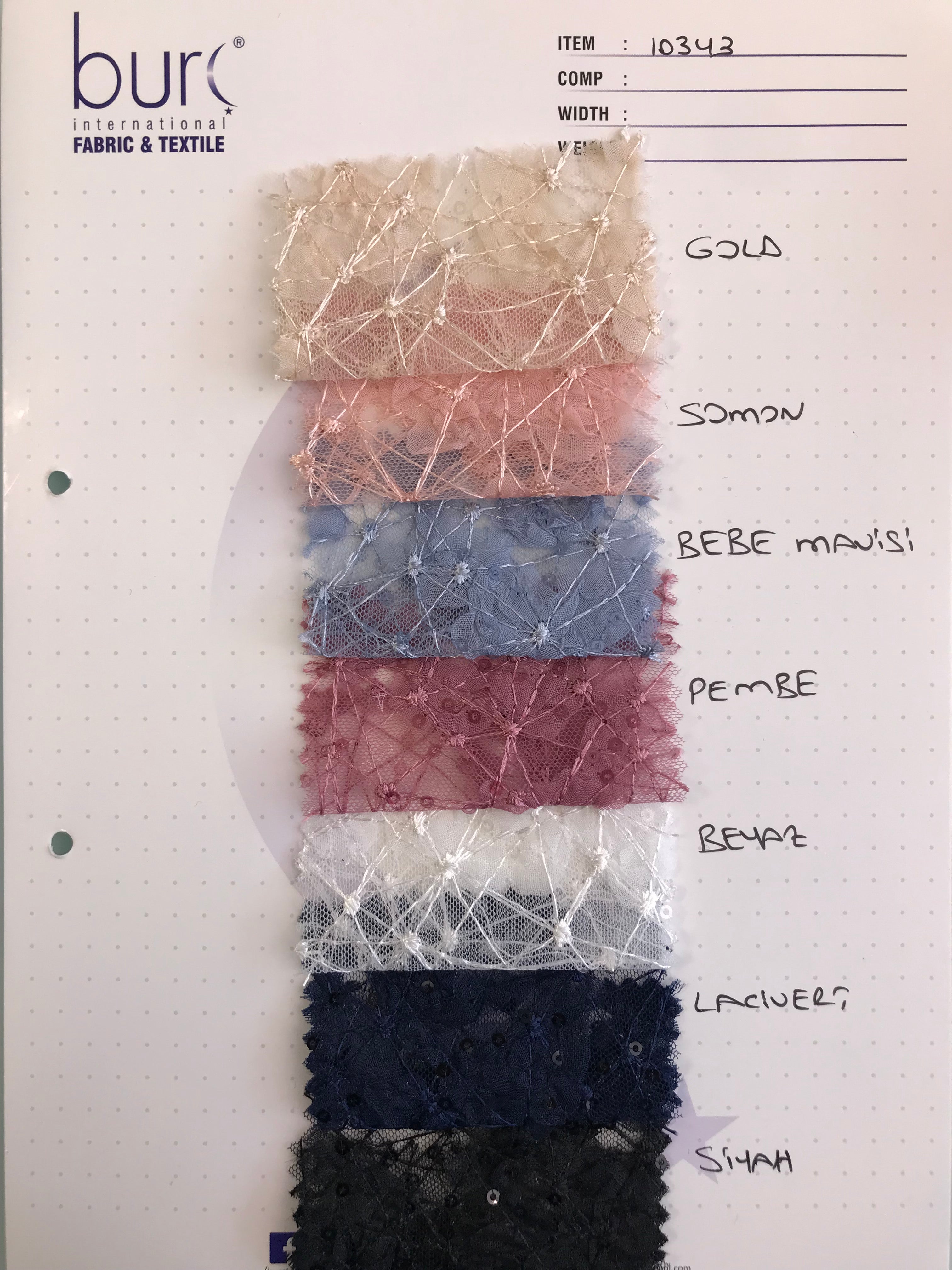 Örümcek Ağı Tasarımı Payet İşlemeli Kumaş