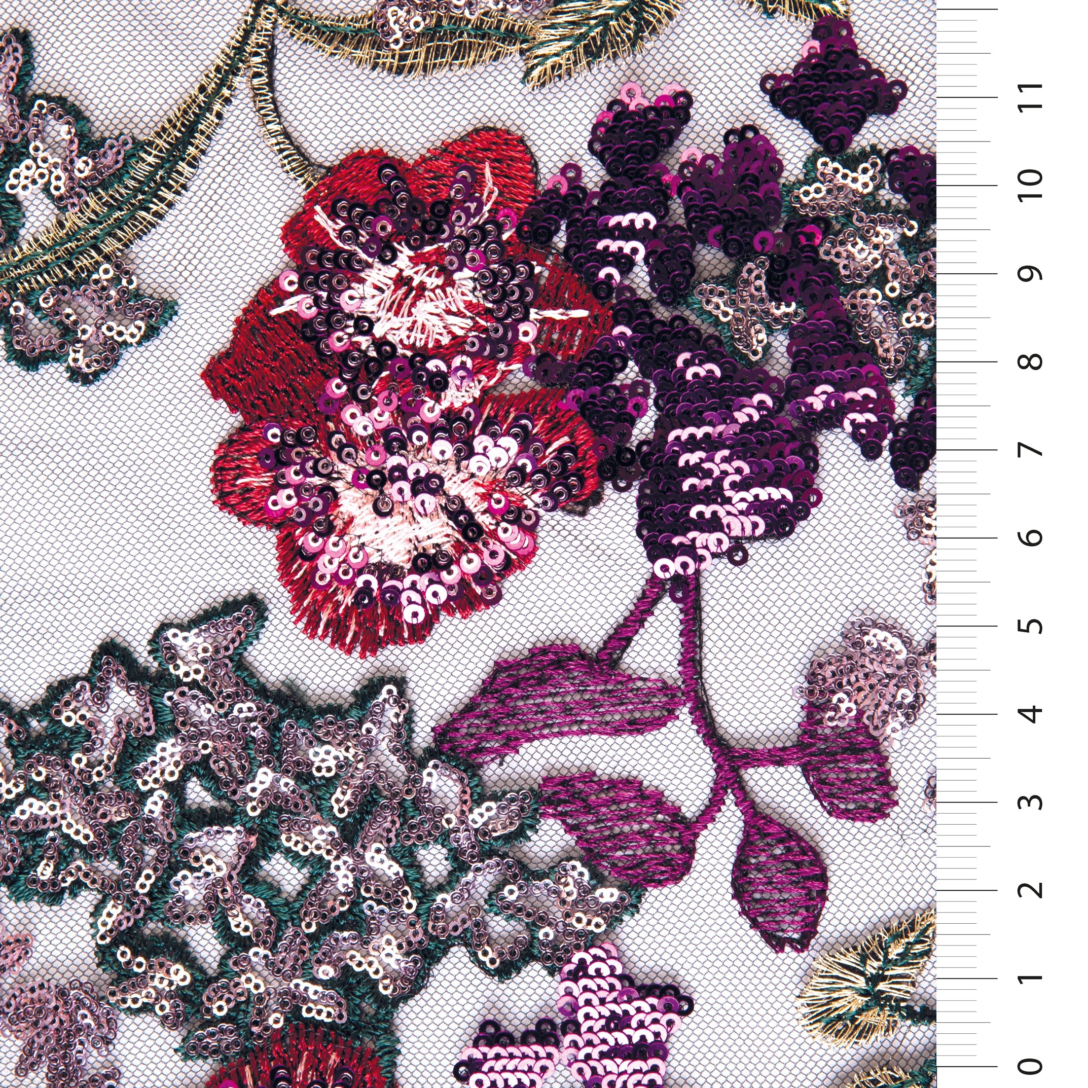 2480 ÇOK RENKLİ PAYETLİ KUMAŞ