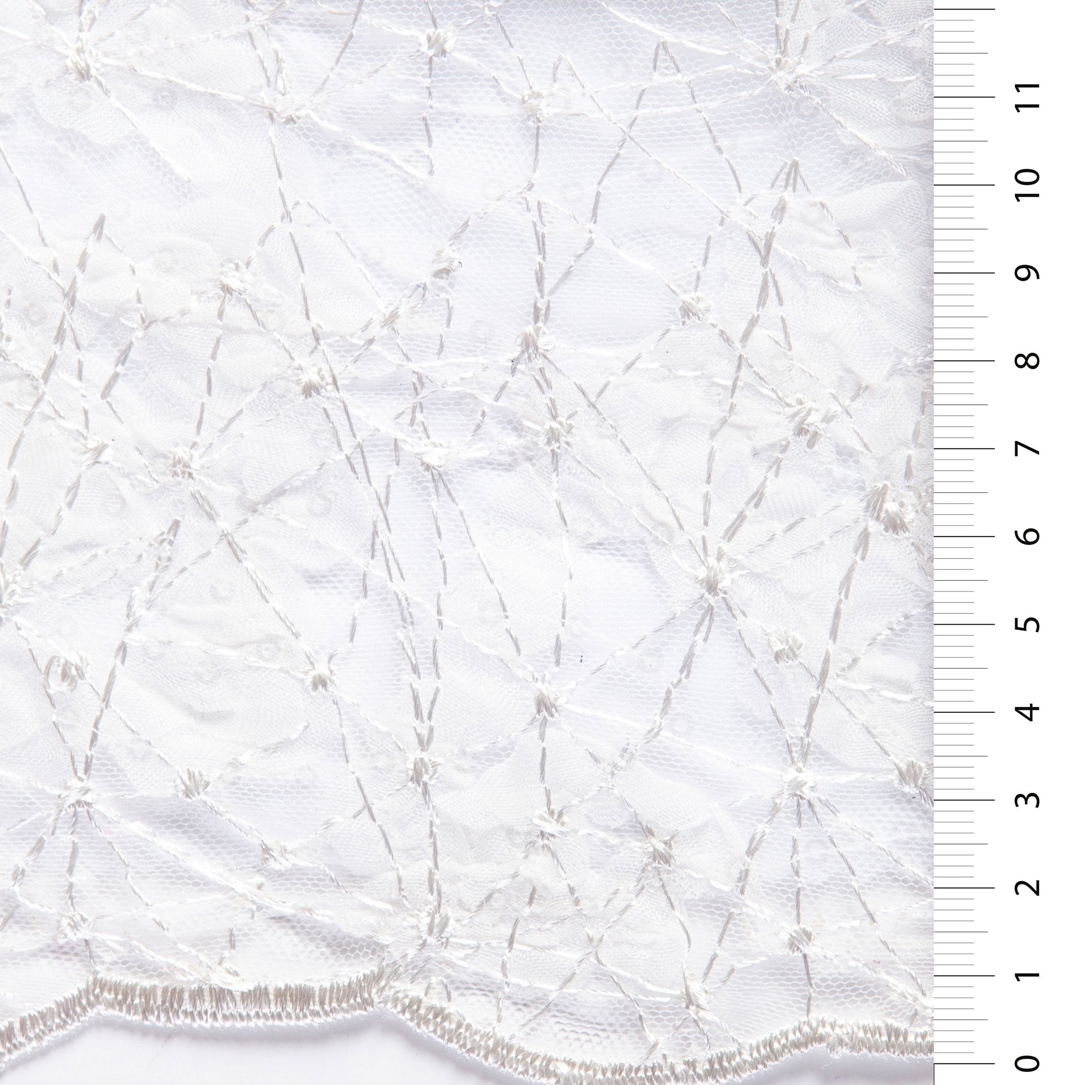 Örümcek Ağı Tasarımı Payet İşlemeli Kumaş