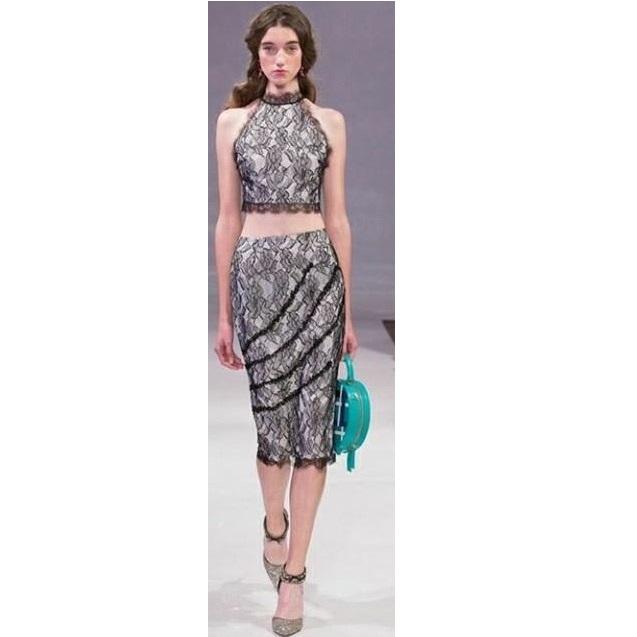 Siyah Yumuşak Fransız İplikli Dantel Elbise | Burç Kumaş