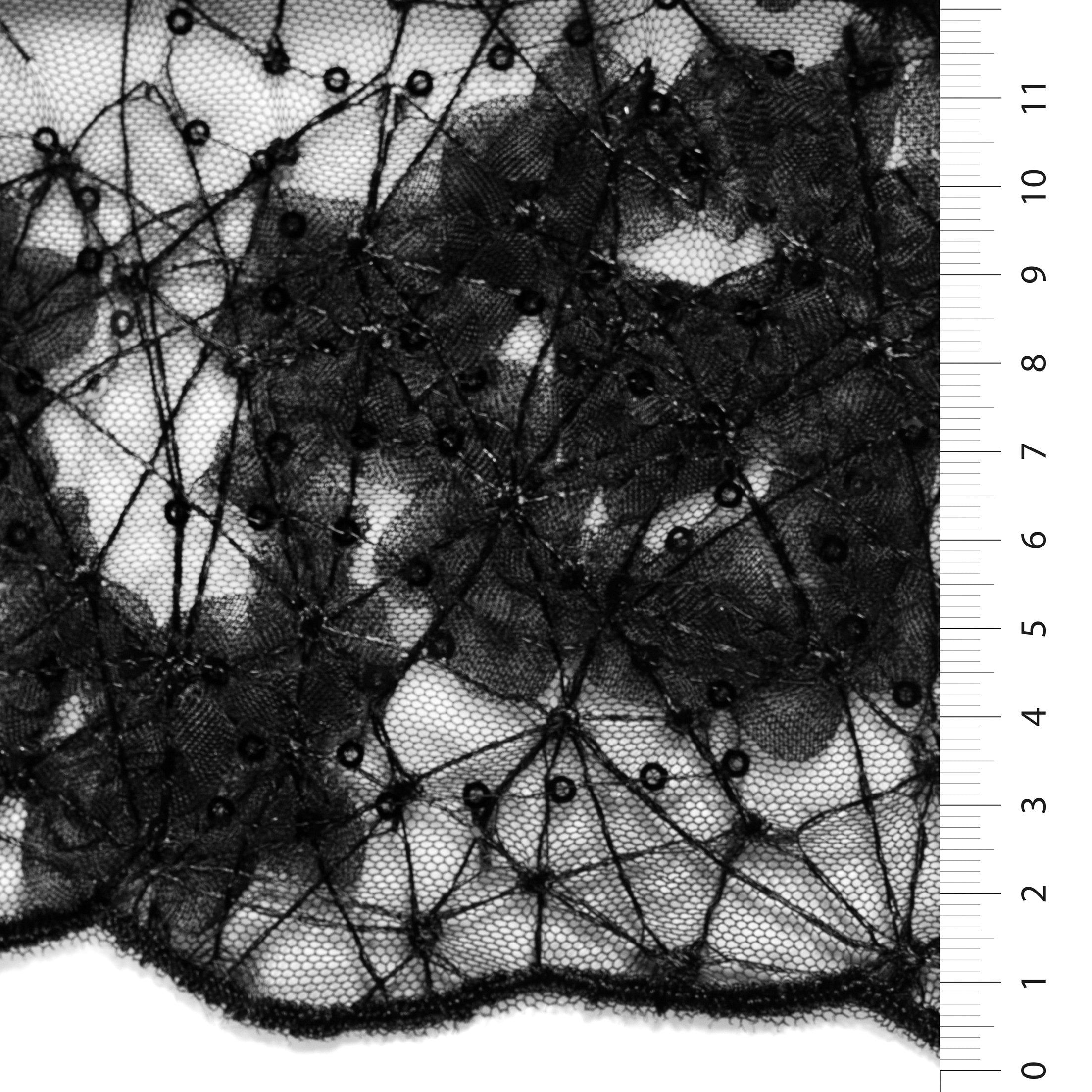 Örümcek Ağı Tasarımı Payet İşlemeli Kumaş