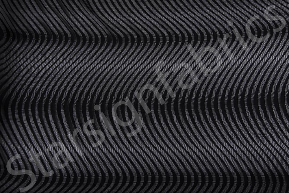 Göz Alıcı Dalga Desenli Siyah Dantel Kumaş | Burç Kumaş