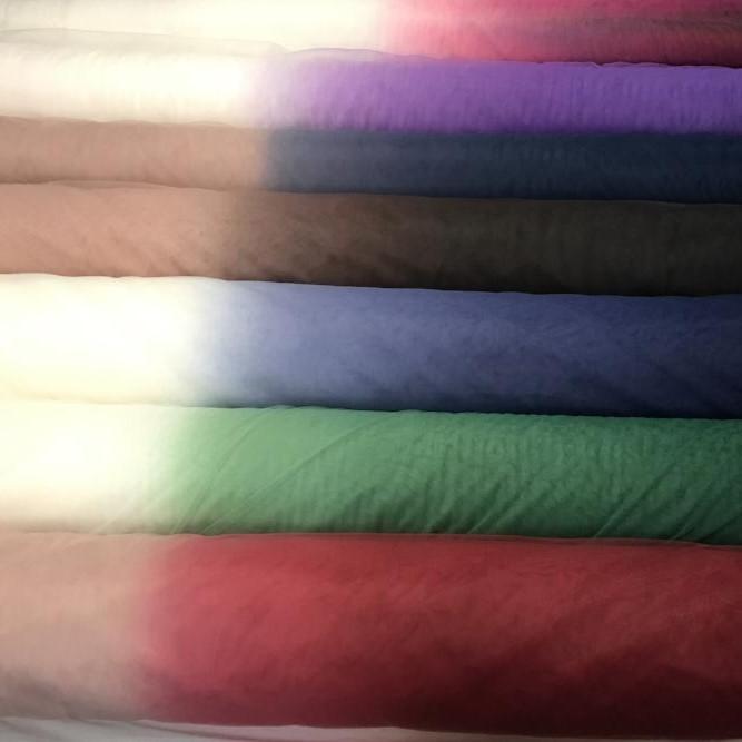 Ombre Renk Geçişli Mikro Örgü Tül Kumaş | Burç Kumaş